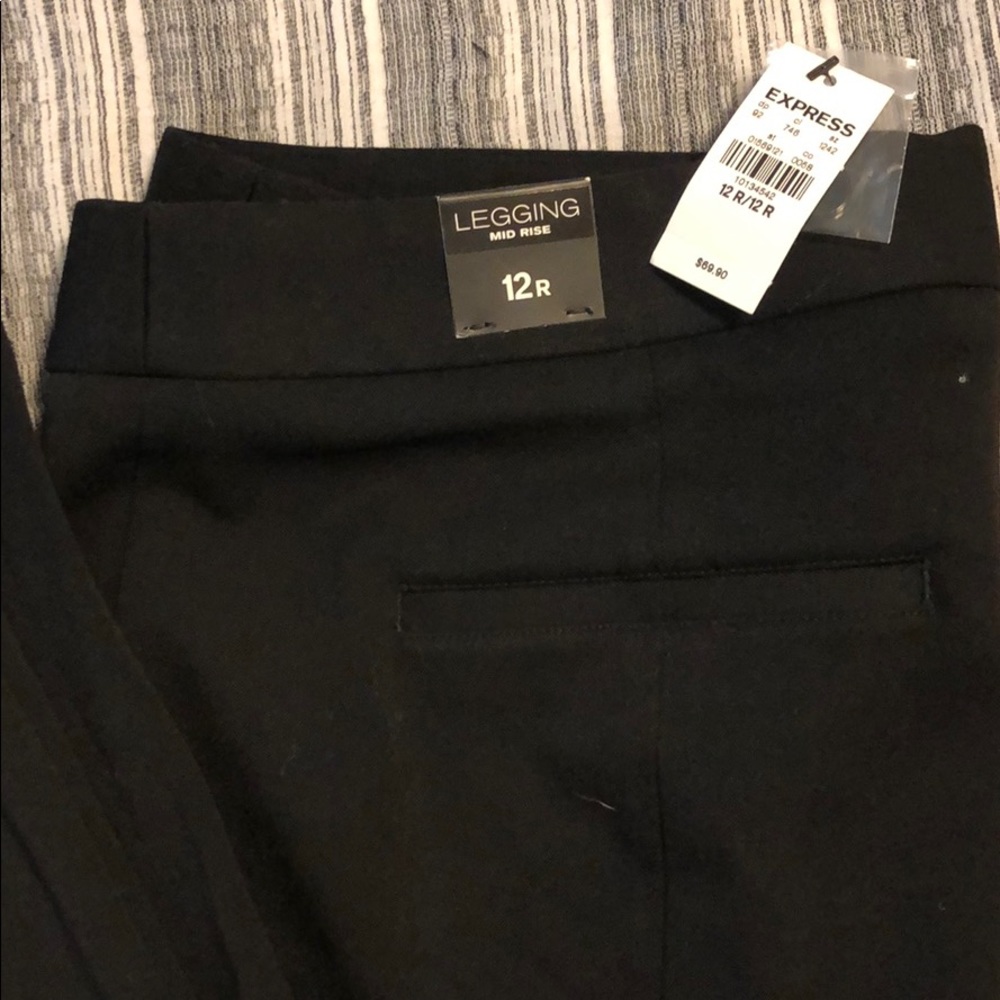 EXPRESS LEGGING MID RISE SLACKS - Picture 2 of 3